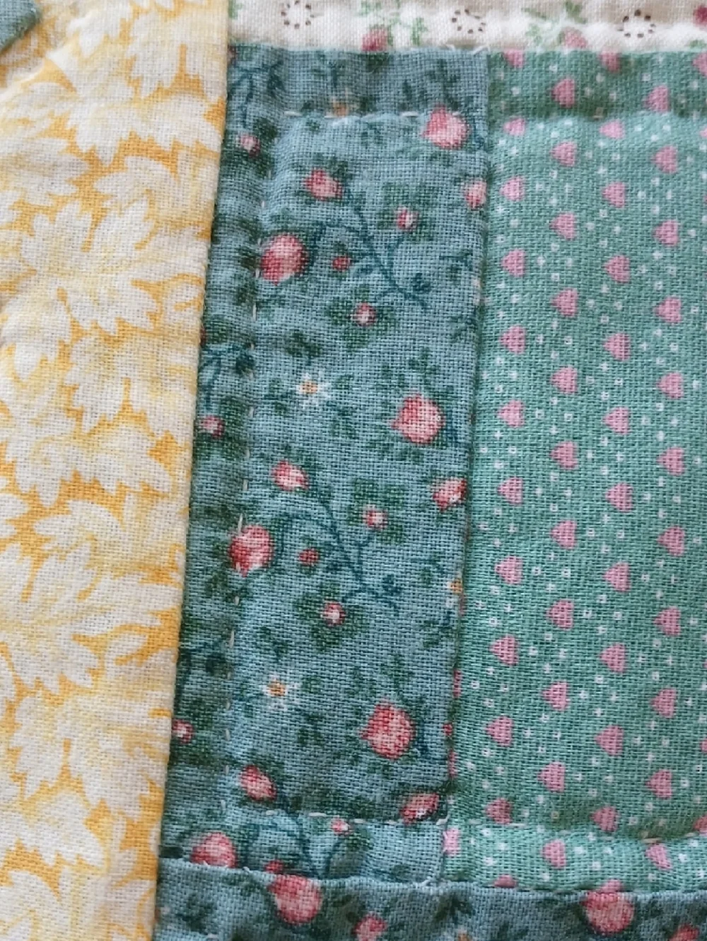 Handcrafted Quilted Reversible Placemats Set of 6